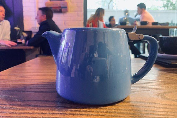 blue teapot