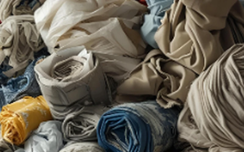 An image showing recycled clothes