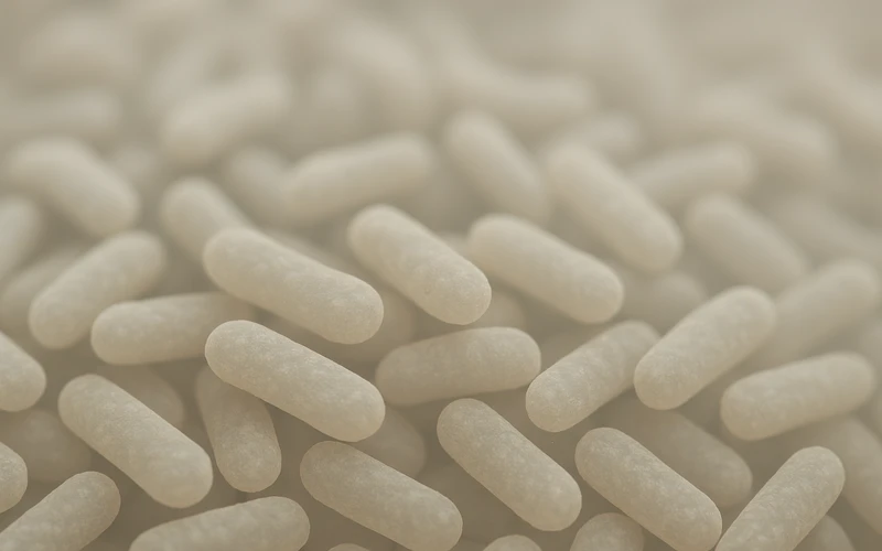 A chemistry beaker showing the fermentation process