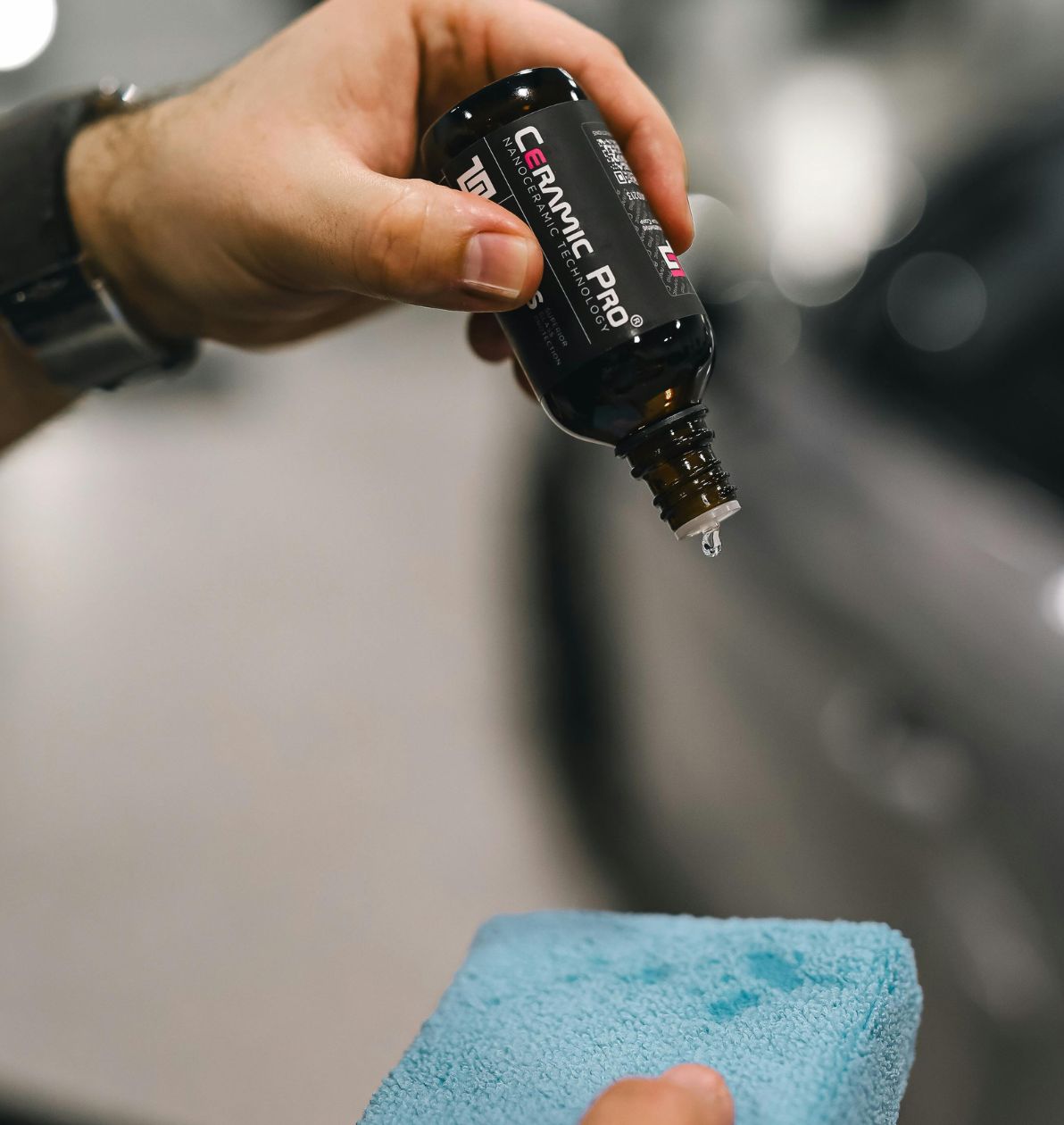 Ceramic coating applied to vehicle paint by Luxe Detail in Auckland for long-term protection