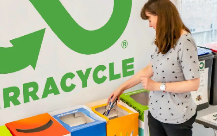 TerraCycle program interface with participant registration and progress tracking