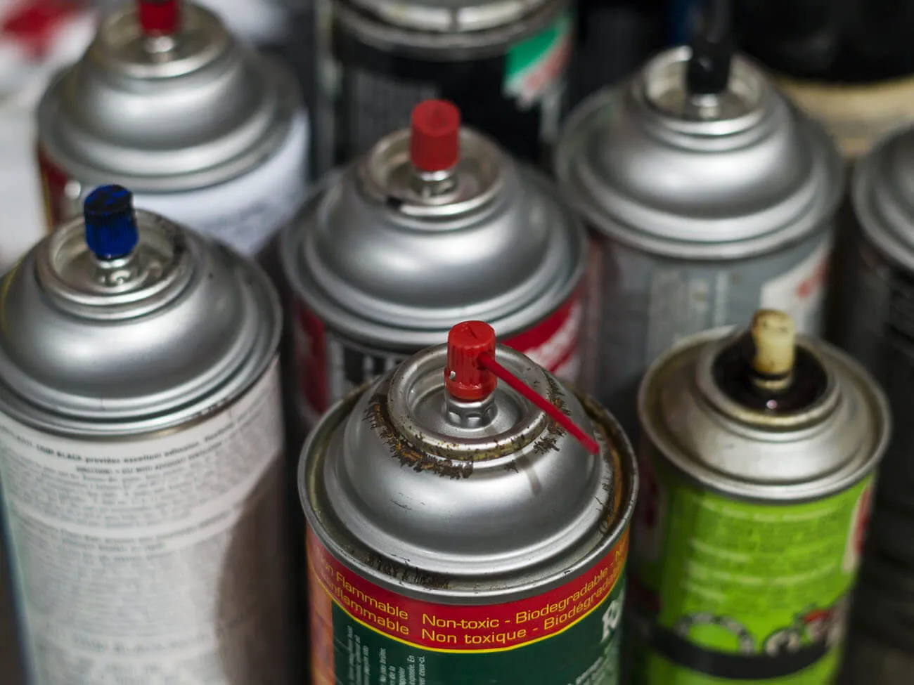 Aerosol can recycling program for household waste