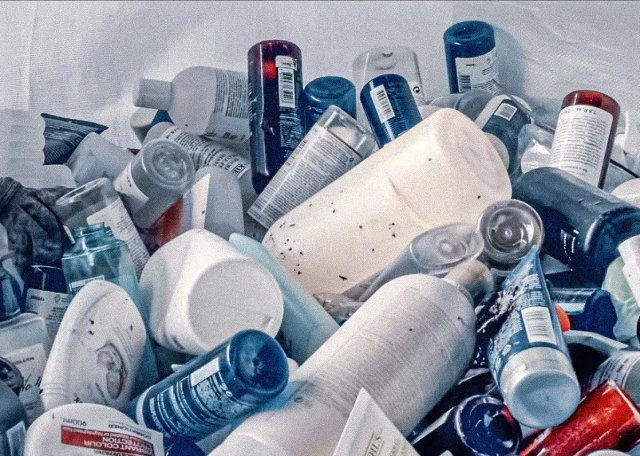 TerraCycle recycling station setup at major sporting event with branded collection bins