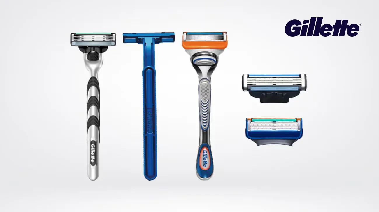 Gillette razors and blade cartridges, which are recyclable through a national program with TerraCycle.
