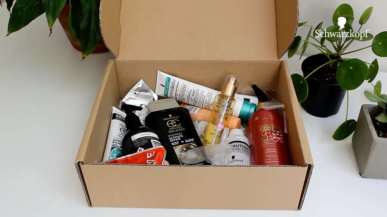 A range of Schwarzkopf hair care products, part of a beauty product recycling program with TerraCycle.