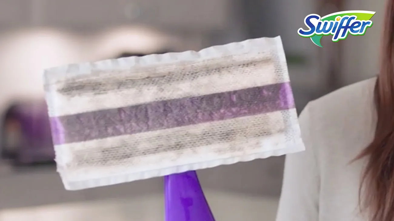 A collection of Swiffer cleaning products, which can be recycled through a dedicated TerraCycle program.