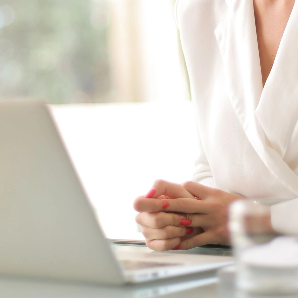 Hali Helper team member having a virtual meeting with a client