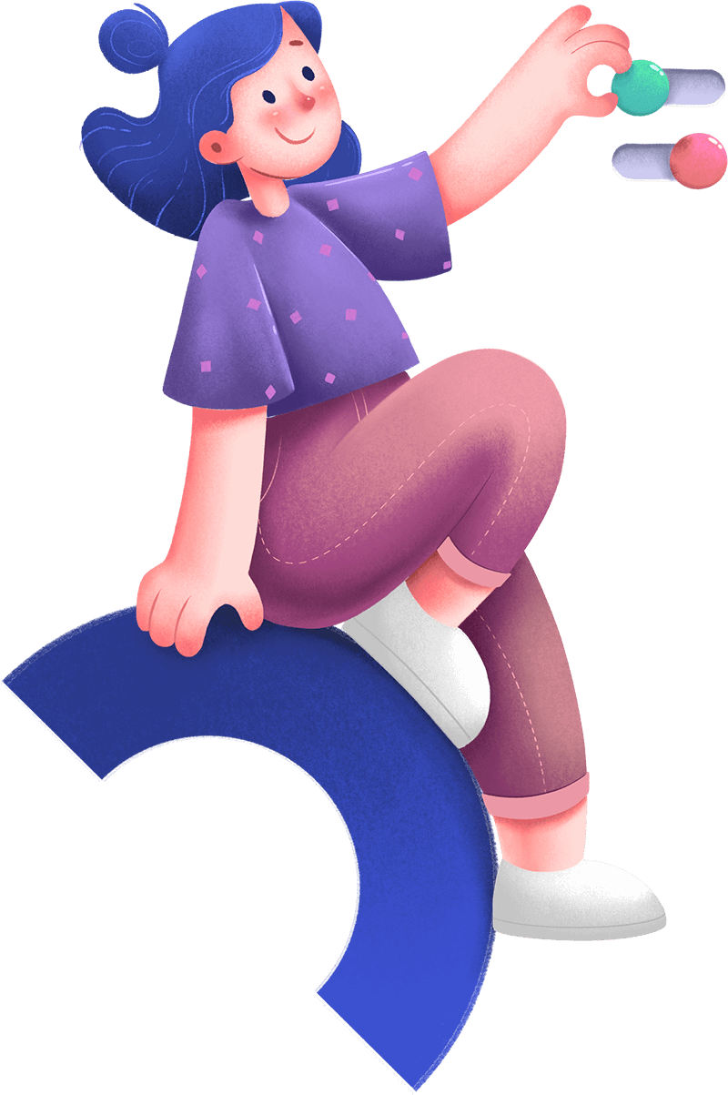 graphic-girl using switches