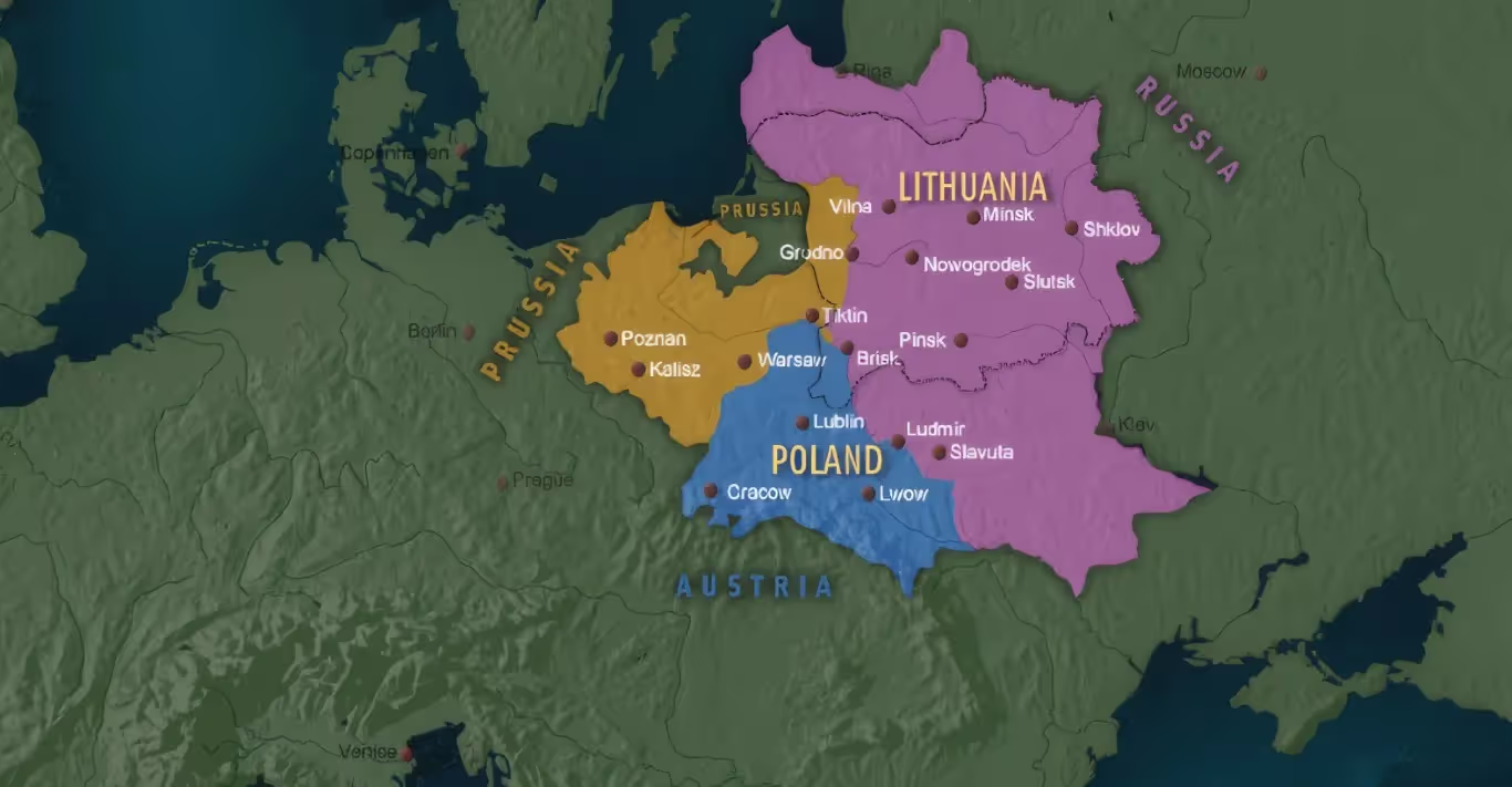 The Partitions & the Pale of
Settlement - Partitions of 1795