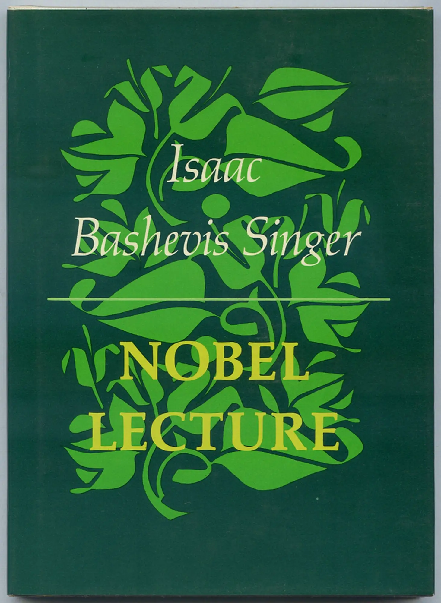 IB Singer Nobel Lecture
