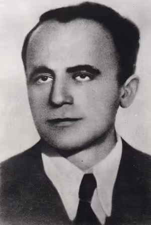 Emanuel Ringelblum (1900-1944), the Jewish historian famous for his chronicle of the Warsaw Ghetto. 