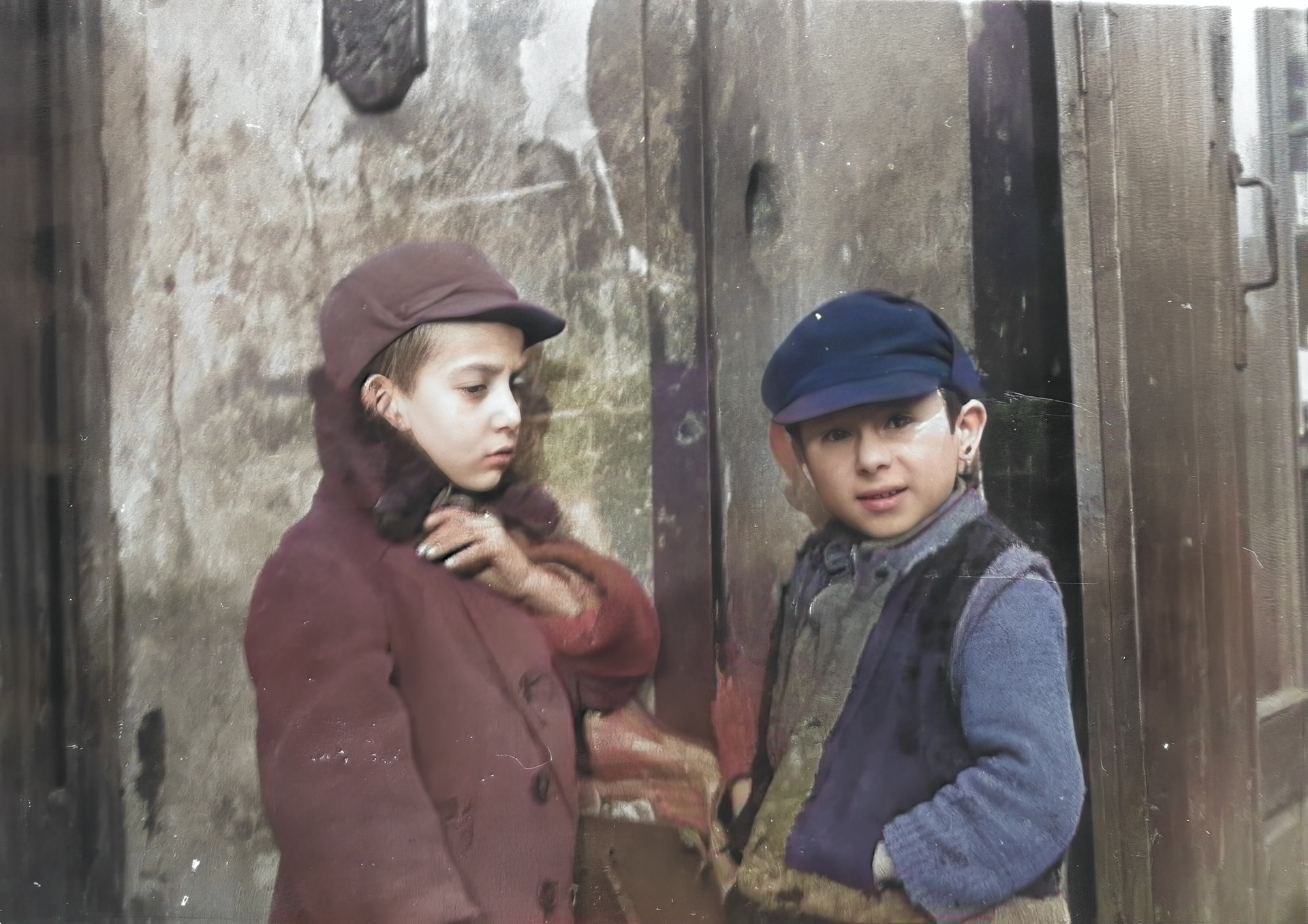Two Young Jewish Boys. Source: Yad Vashem Mount of Remembrance