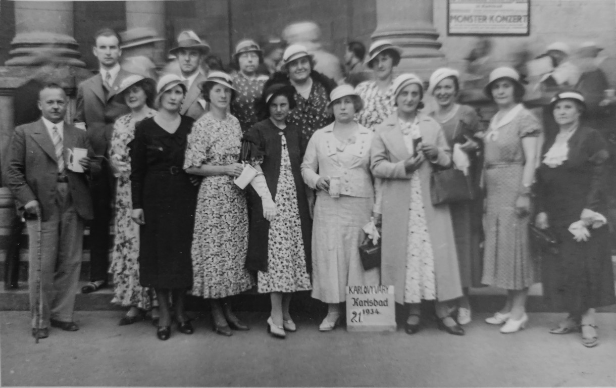 Ladies visiting a spa in Checkslovakia... front line. Judith Ralsky