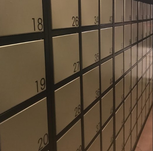 Storage lockers for concert hall Ekko Utrecht