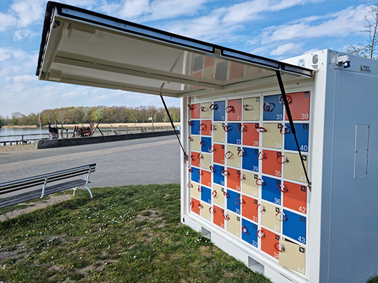Smart lockers at Domein Hofstade