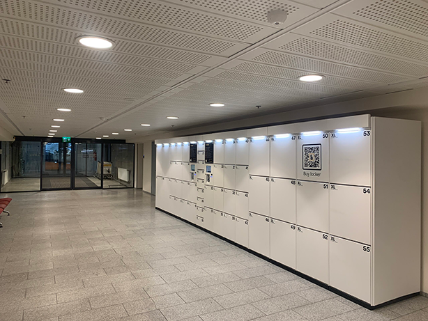 Luggage lockers at Tallinn Airport