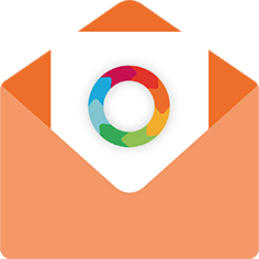 An envelope with a white piece of paper emerging. On the paper is the circular roundel of the Skills Builder logo.