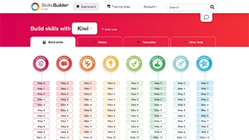 Screenshot of the Skills Builder Hub