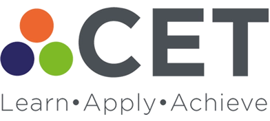 The Commercial Education Trust Logo. Click to access the CET website.