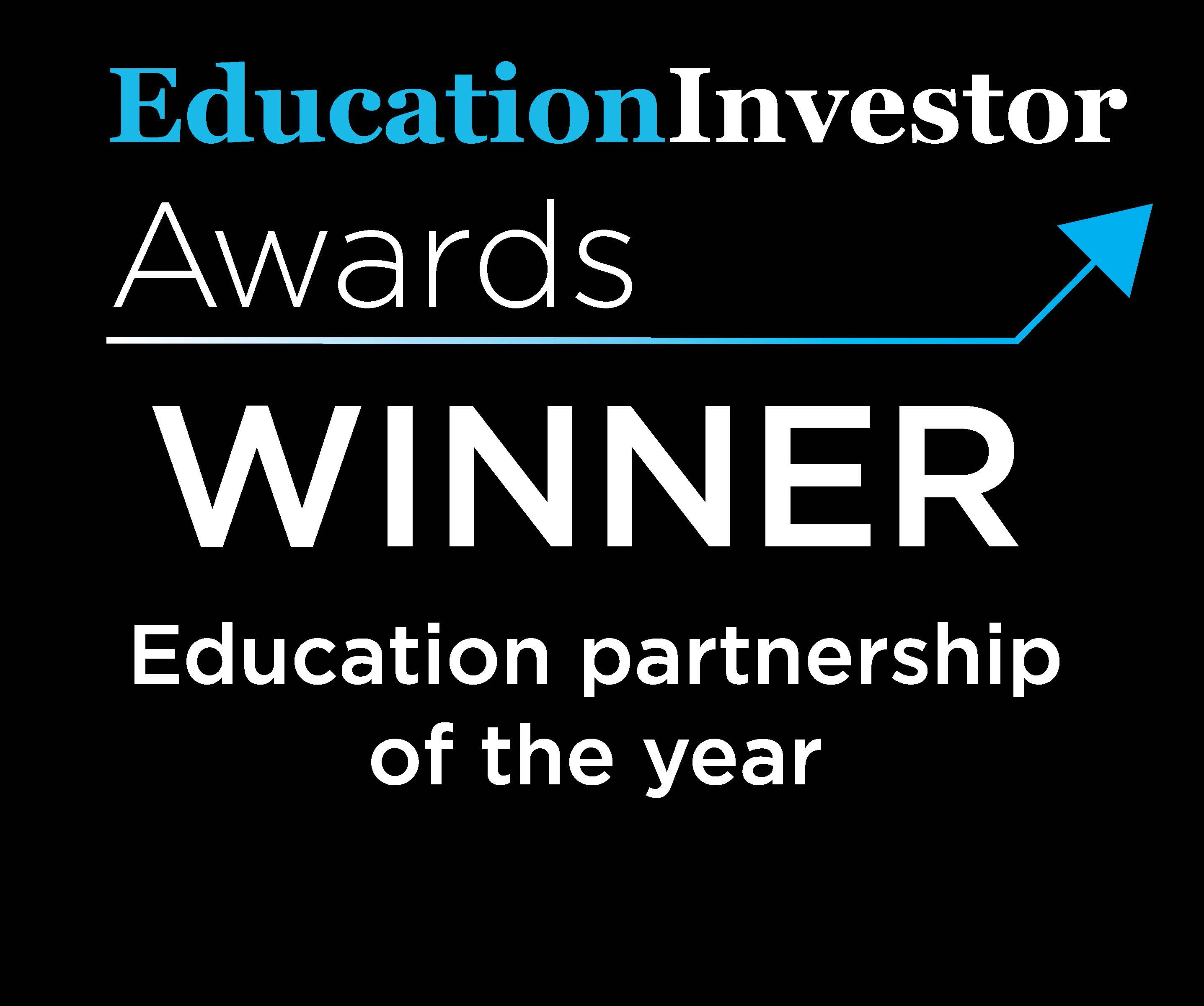 The Education Investor 'Education Partnership of the Year' award
