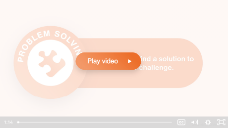A screenshot showing the introduction video on the Problem Solving landing page within Benchmark.