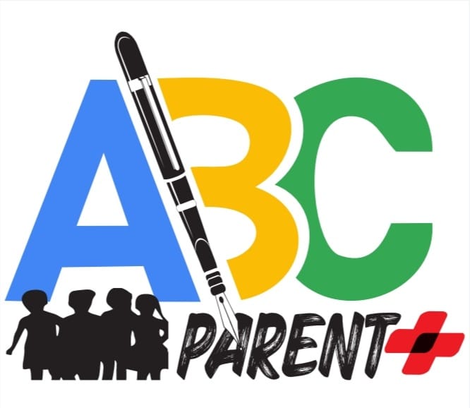 ABC Parent Plus logo - blue, black, yellow, green and red on white background
