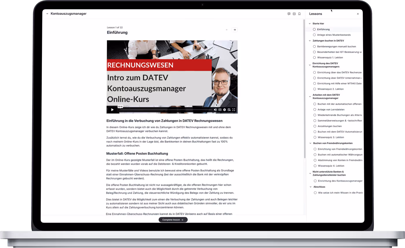 Andreas Hausmann DATEV Kurse