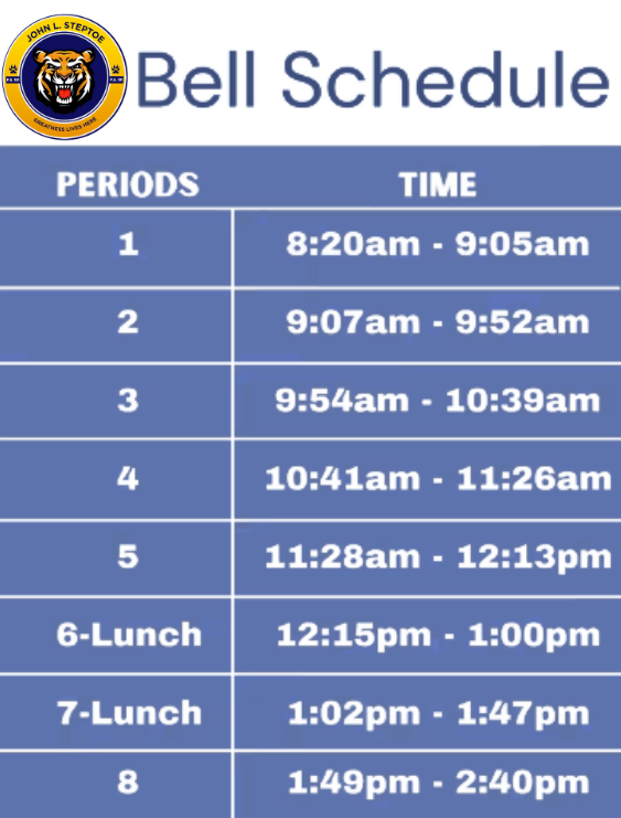 Bronx Bears Bell Schedule