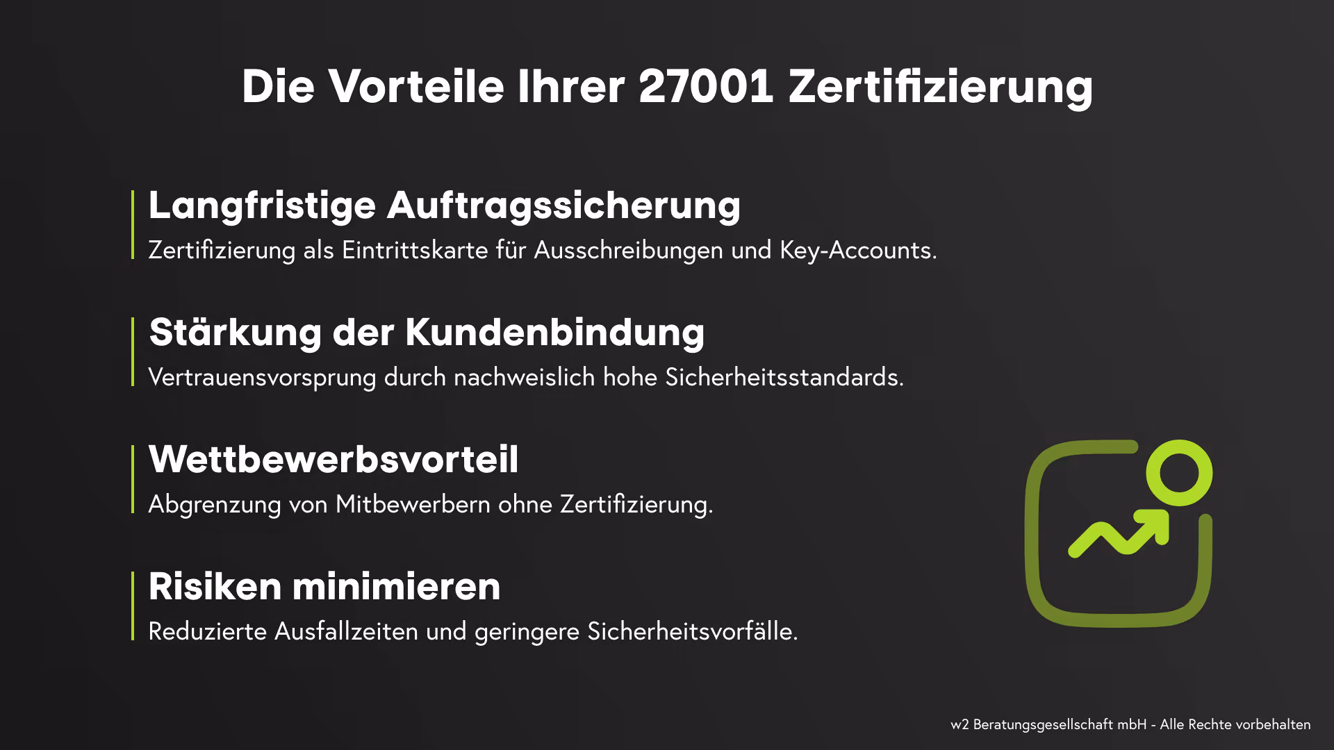 Die Vorteile Ihrer 27001 Zertifizierung