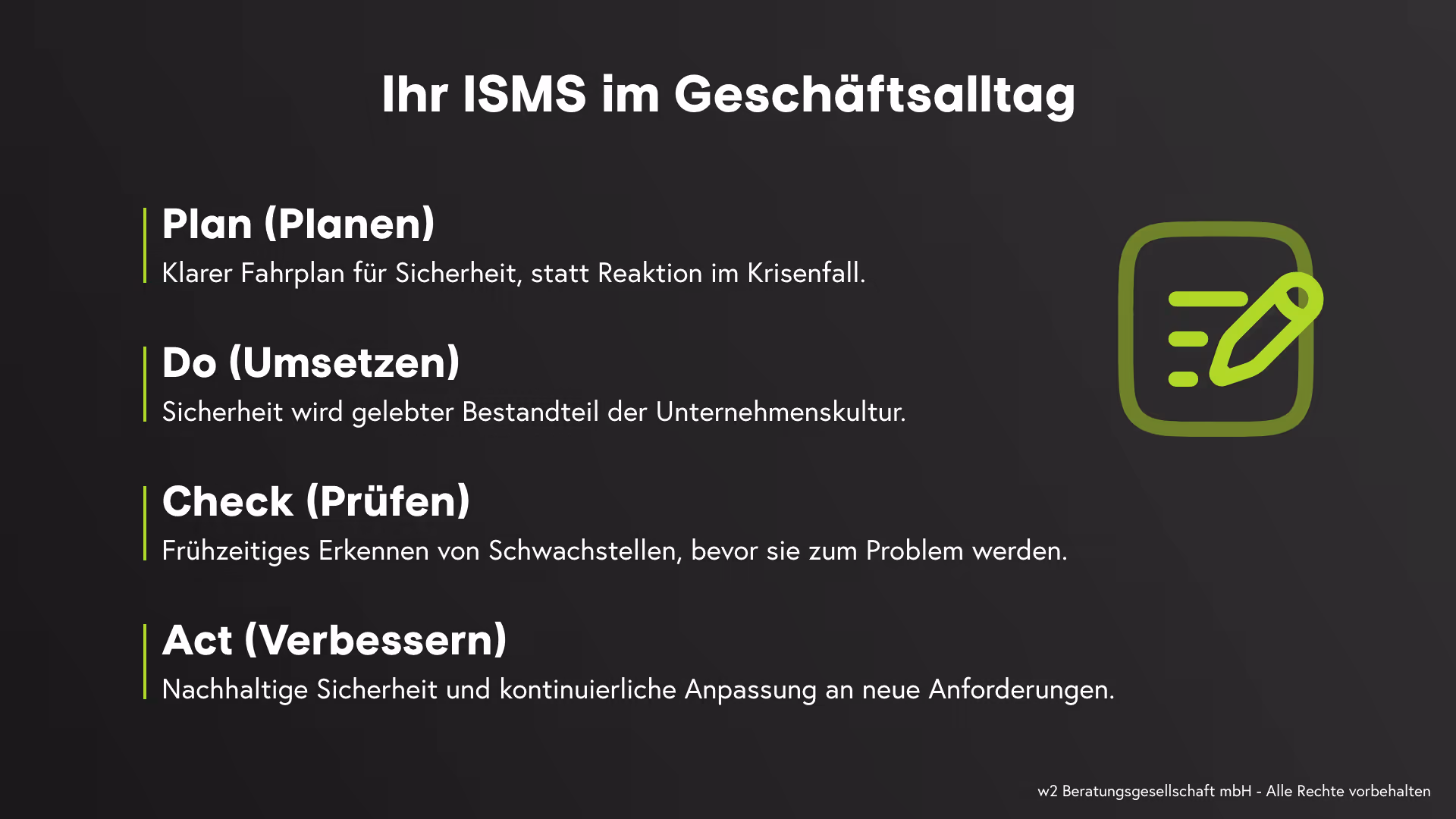 Ihr ISMS im Geschäftsalltag