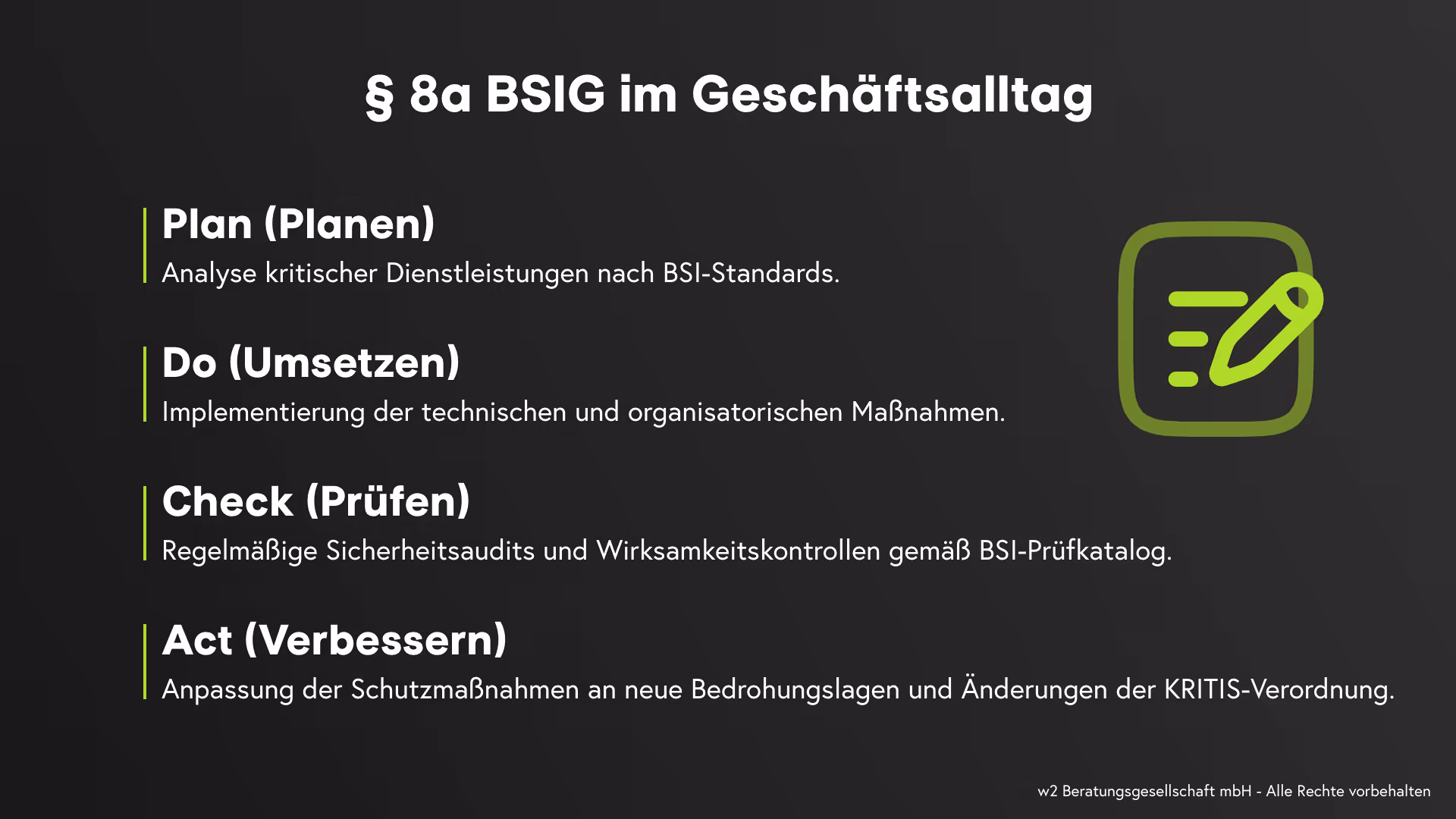 KRITIS § 8a BSIG im Geschäftsalltag
