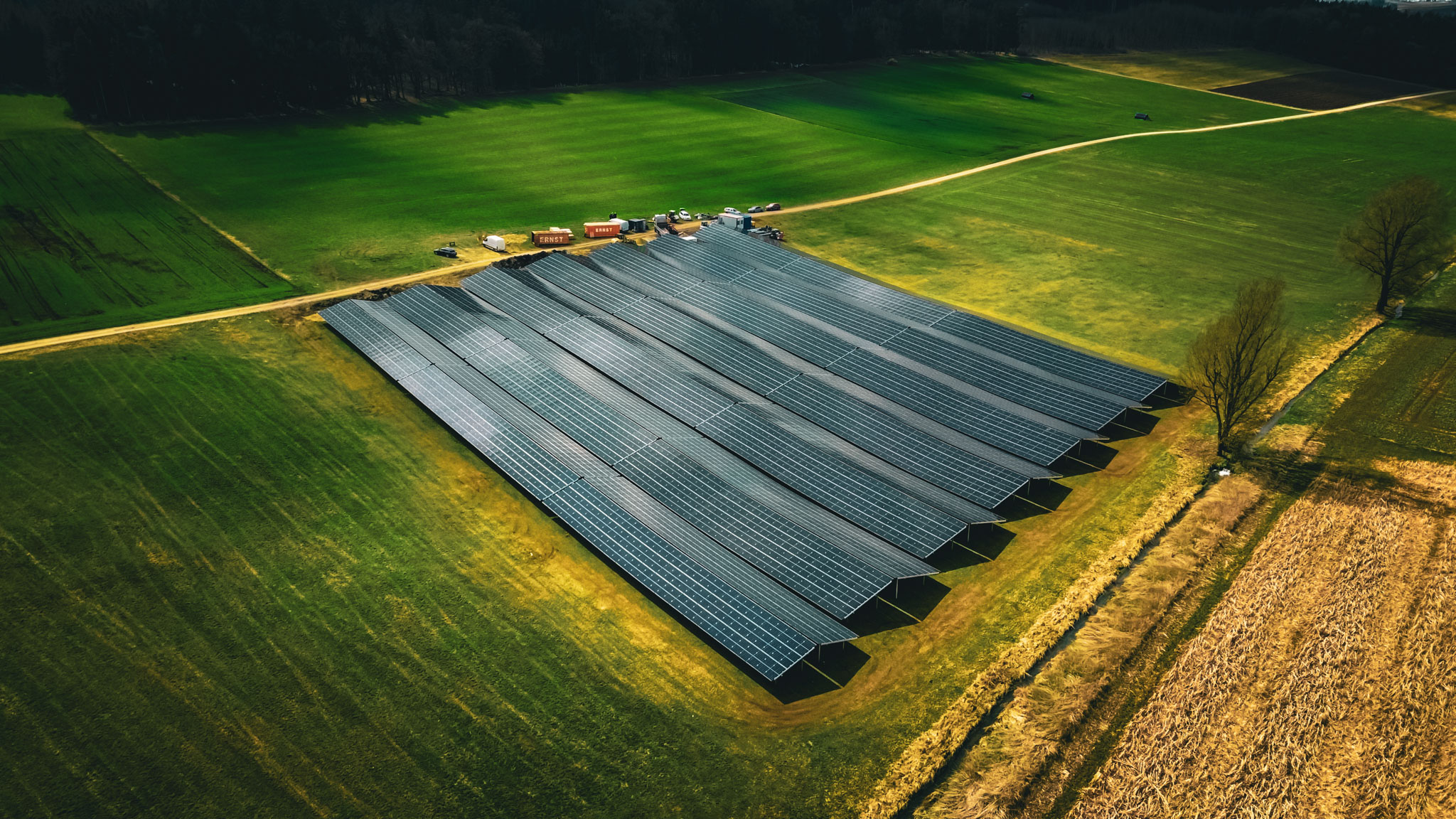 image of commercial solar installations