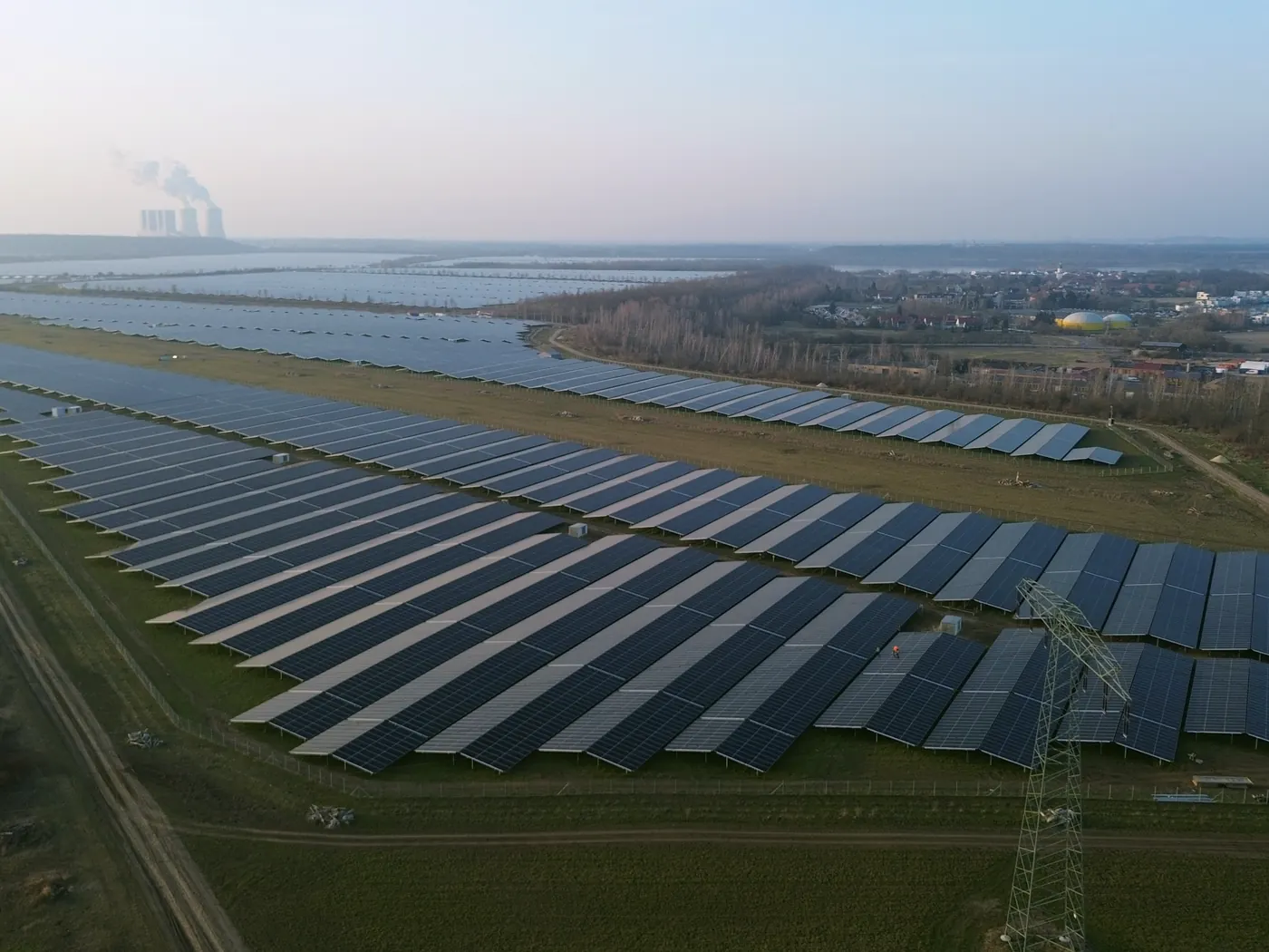 Solární park Lipsko — realizace 24Energy