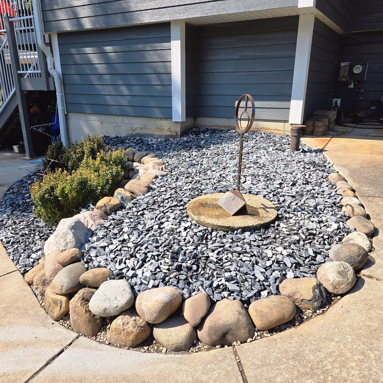 Commercial landscape renovation for HOA entrance in Southeast WI