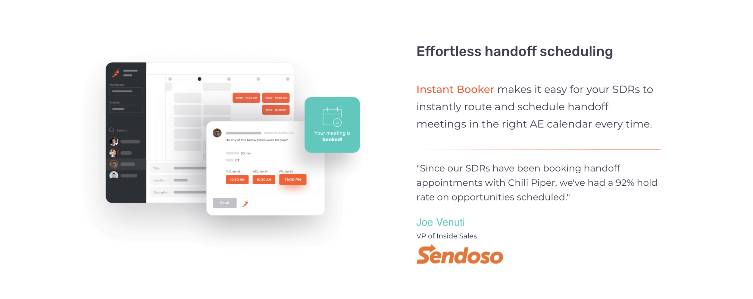 chili piper meting booker