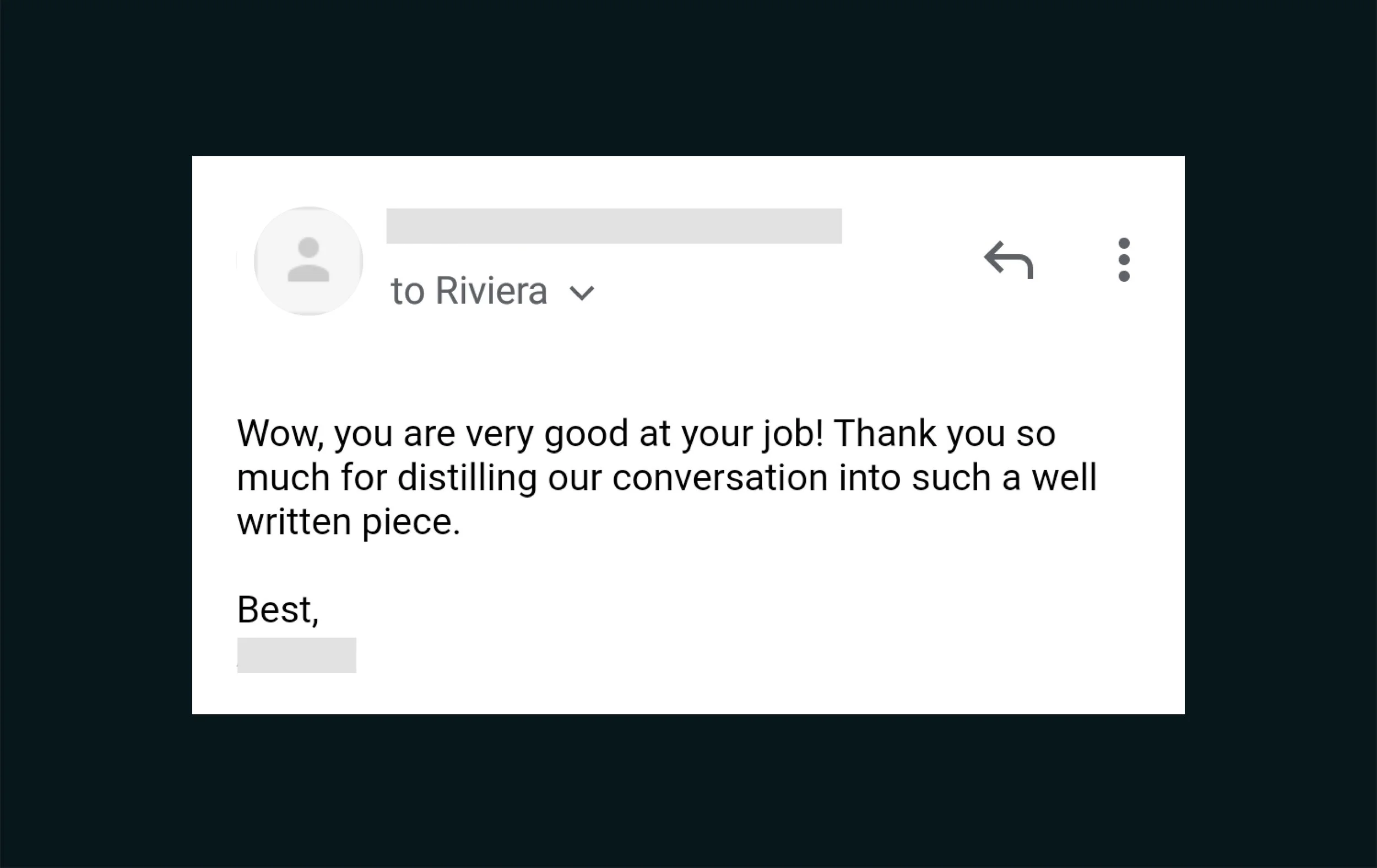 Added bonus: You may also get emails like this that make your day :)