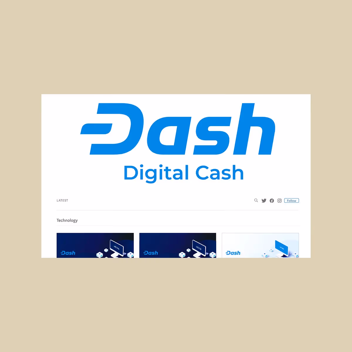 A strongly branded blog