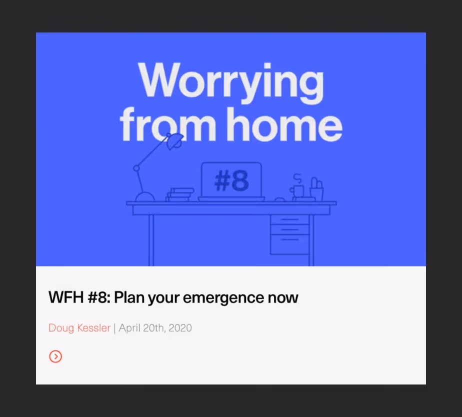 The same headline in its natural container.