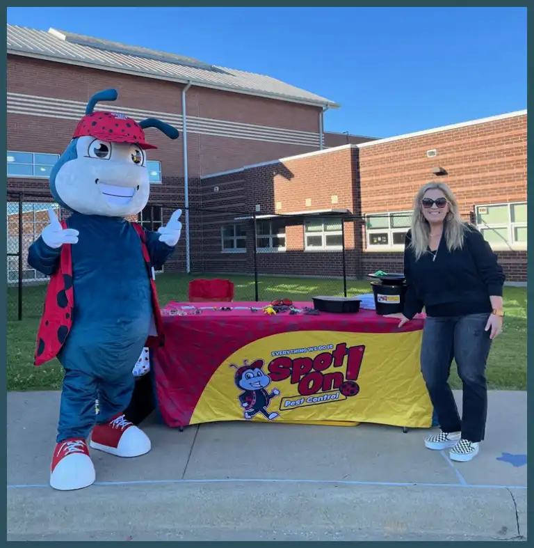 Spot On Pest Control mascot, “Johnnie on the Spot,” honors our Pawpaw’s memory and represents our mission to raise awareness about mental health and suicide prevention.