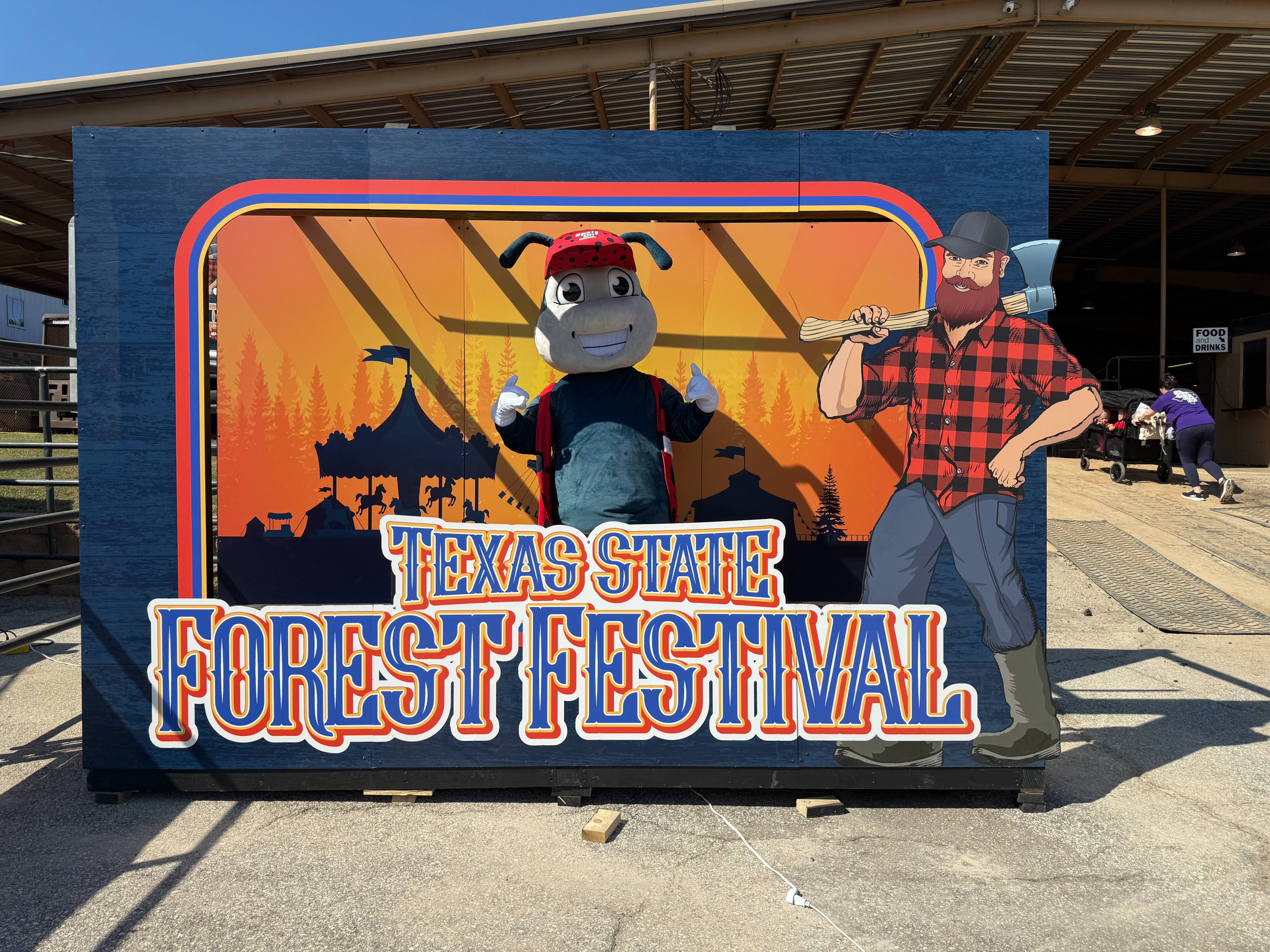 Texas State Forest Festival photo booth.