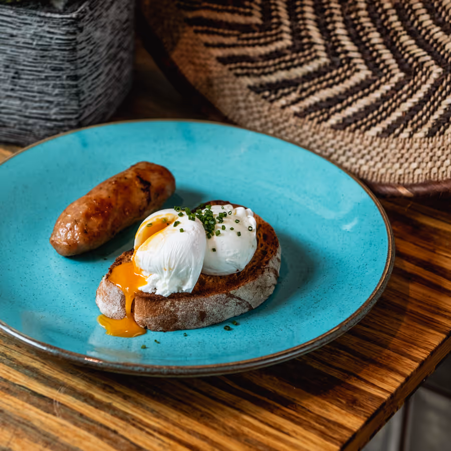 Fego Cafe Eggs & Toast w/ Bacon or Sausage