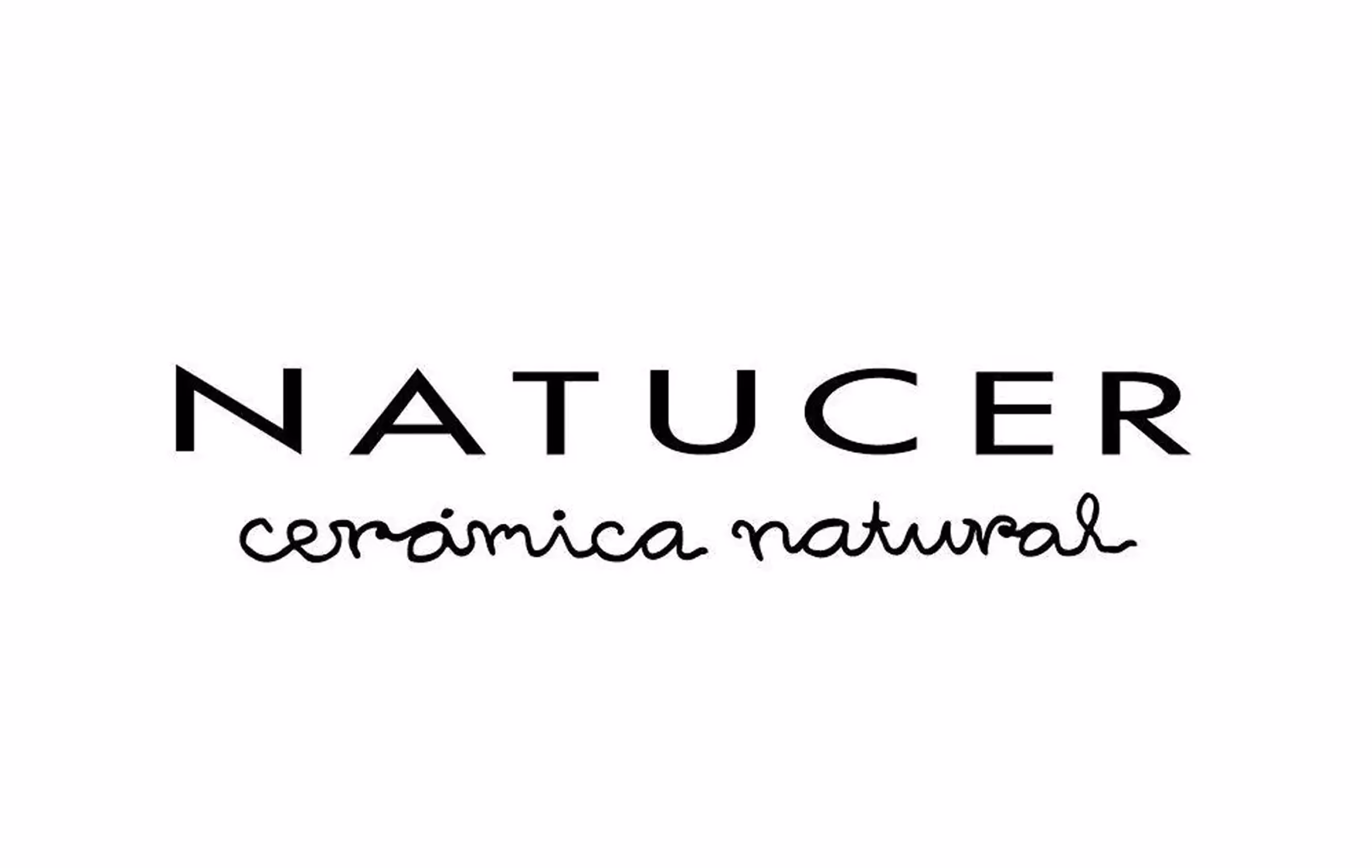 Natucer logo with the tagline 'cerámica natural' in stylized text.