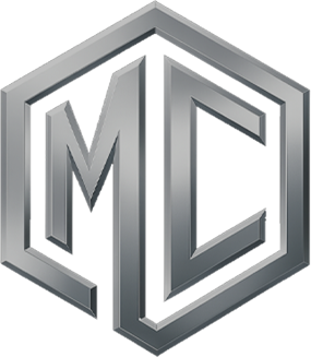McDowell Construction chrome MC emblem