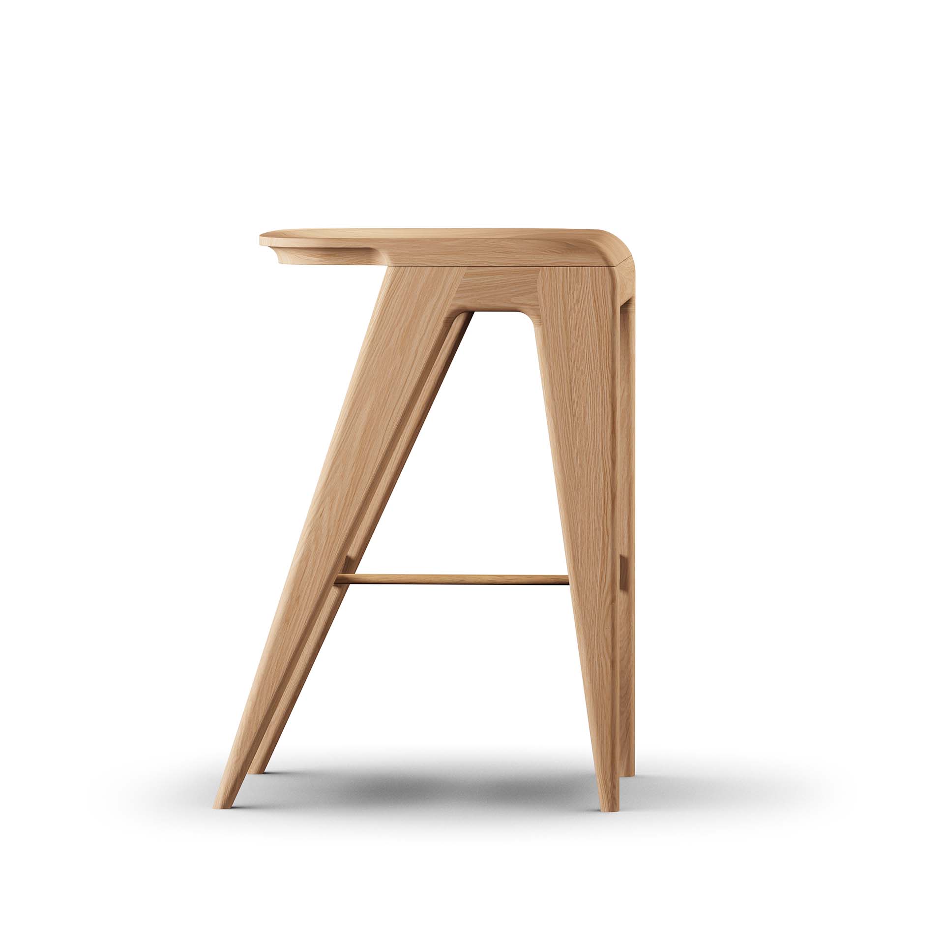 DAVSJÖ-CART GENIE DS63 | Bar stool 63 cm | Oak white