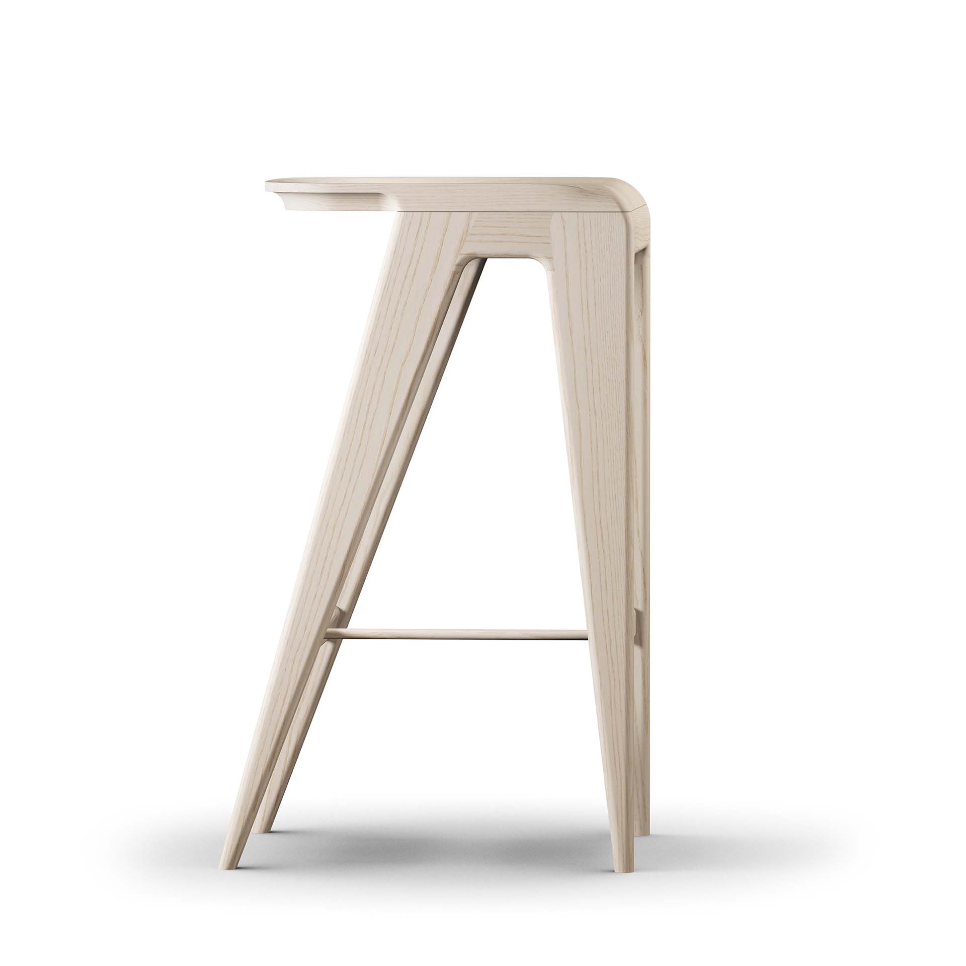 DAVSJÖ-CART GENIE DS74 | Bar stool 74 cm | Ash