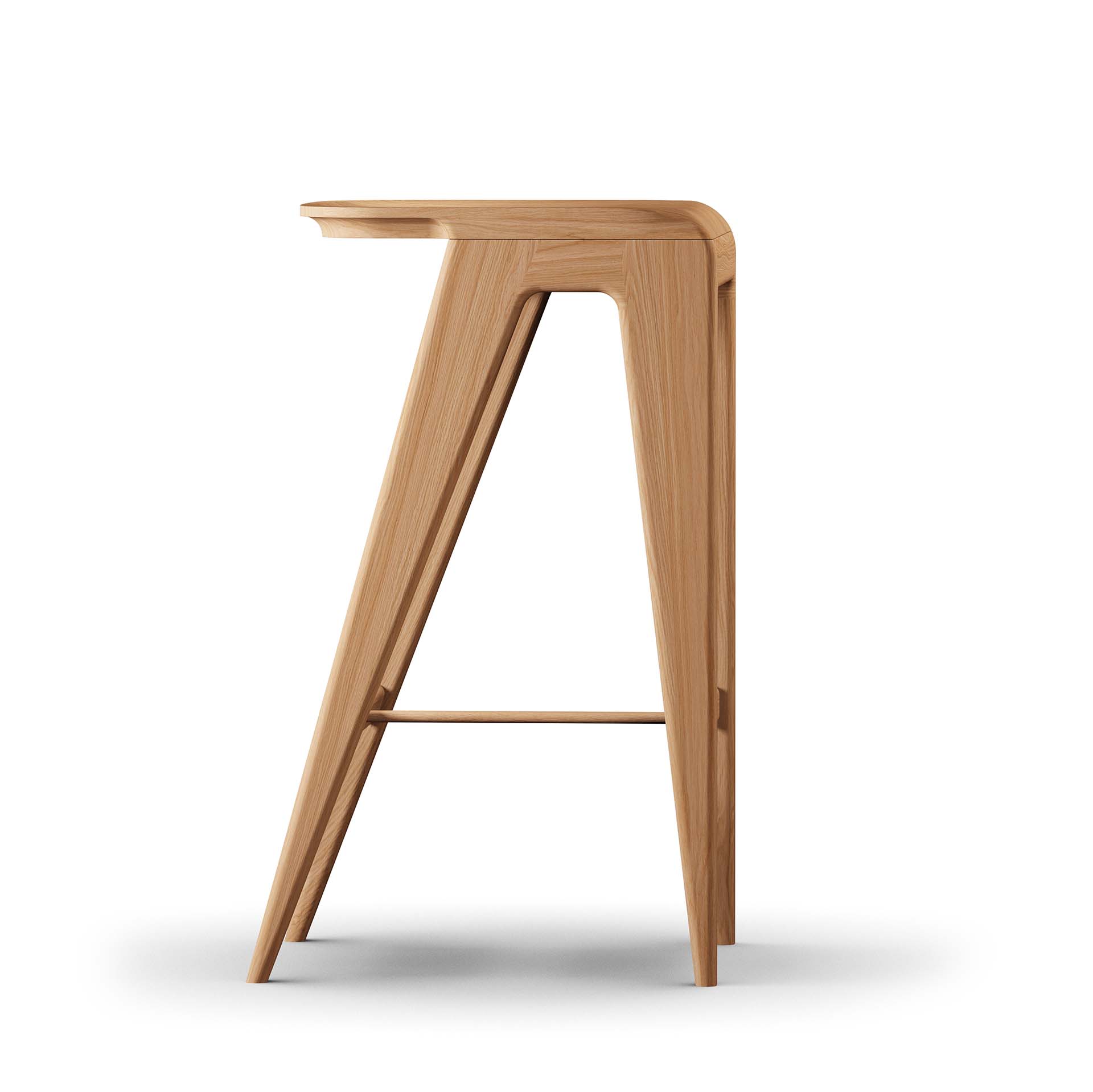 DAVSJÖ-CART GENIE DS74 | Bar stool 74 cm | Oak natur