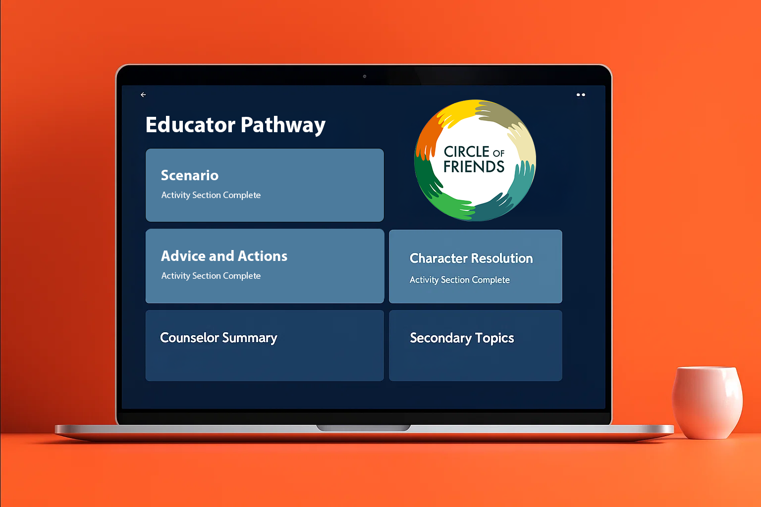 [interface] image of a screenshot of a learning module (for edtech)