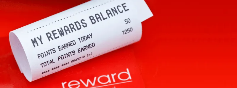 Receipt that says My Rewards Balance: highlighting how rewards have become a staple of customer advocacy programs.