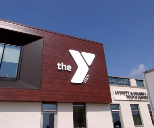 YMCA outdoor sign design