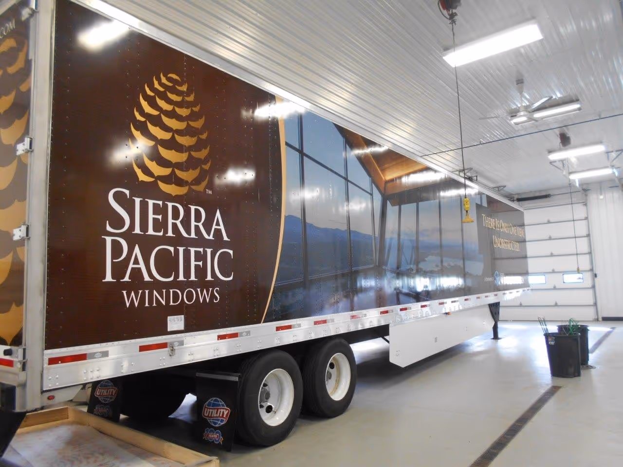 custom trailer graphic build for sierra pacific